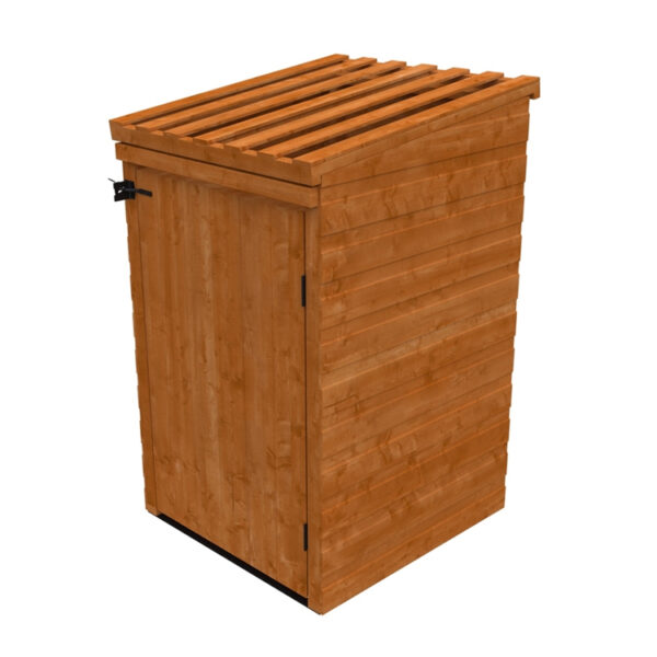 Weatherproof Garden Bin Enclosure with Slatted Roof