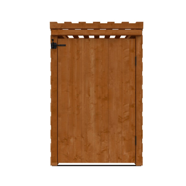 Weatherproof Garden Bin Enclosure with Slatted Roof