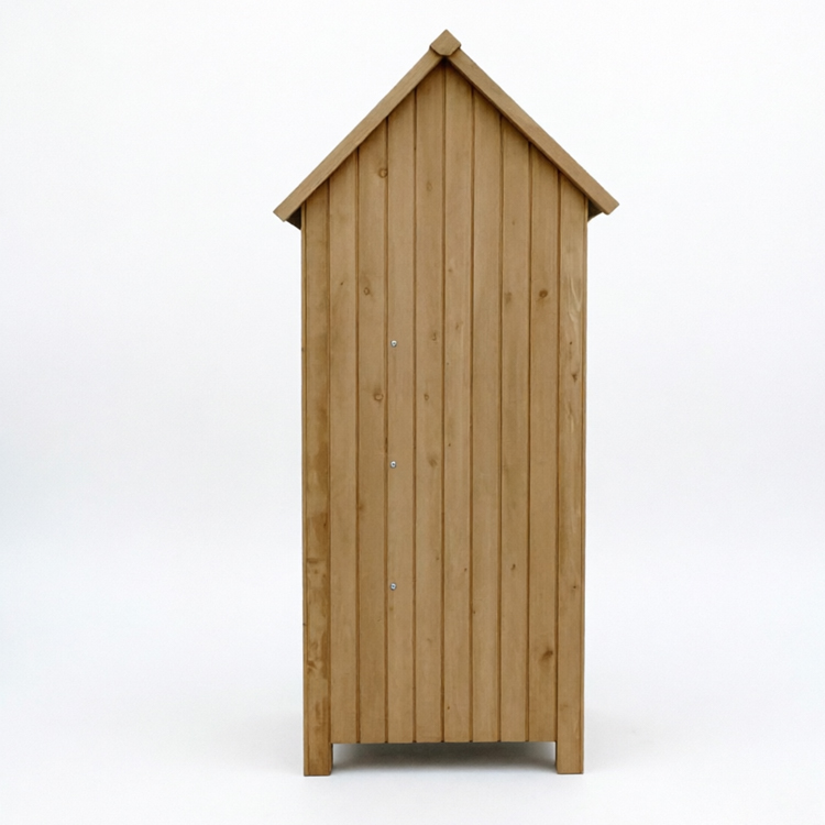 Wooden Garden Storage Cabinet with Asphalt Spire Roof - Image 3