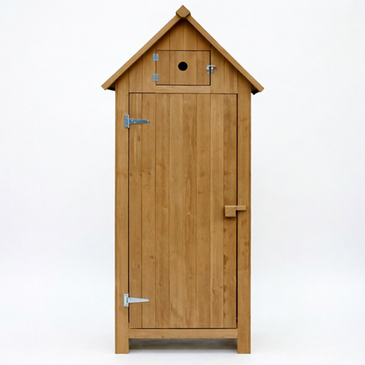 Wooden Garden Storage Cabinet with Asphalt Spire Roof - Image 4