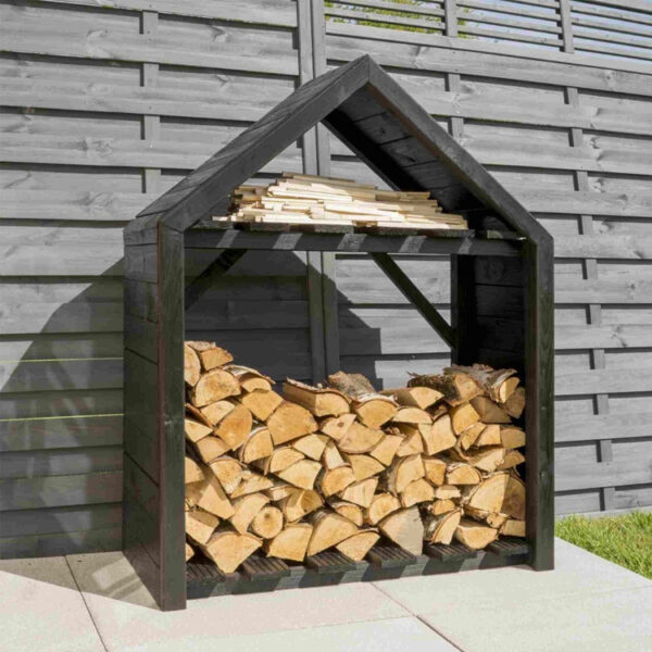 Wooden Outdoor Firewood Storage Shed