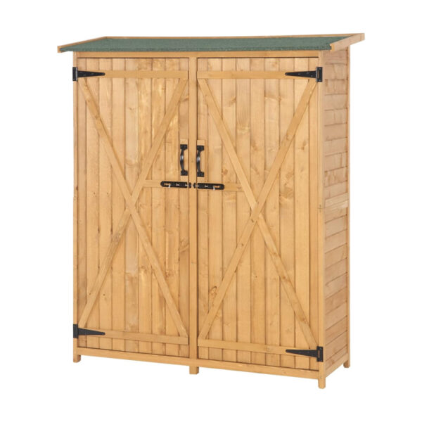 Wooden Outdoor Storage Cabinet with Double Doors