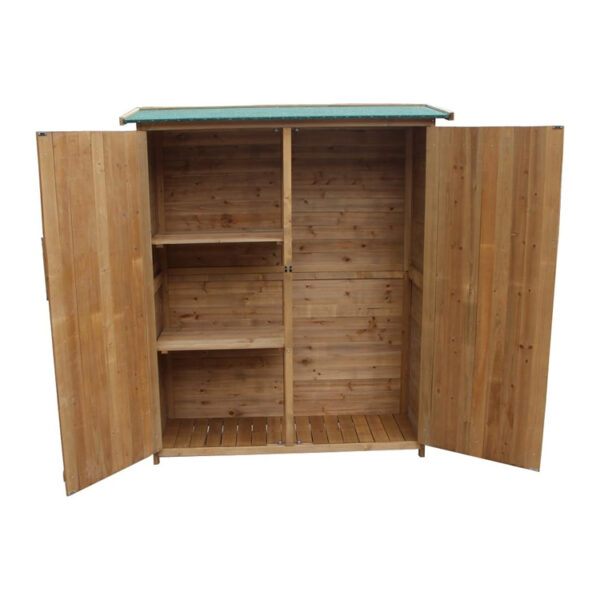 Wooden Outdoor Storage Cabinet with Double Doors