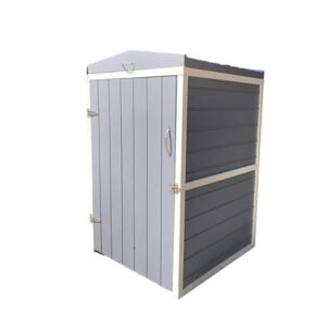 Wooden Outdoor Wheelie Bin Storage Chest with Lid