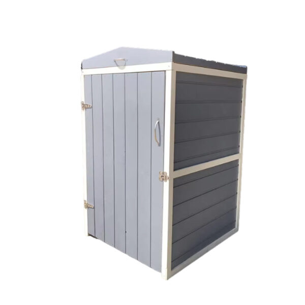 Wooden Outdoor Wheelie Bin Storage Chest with Lid