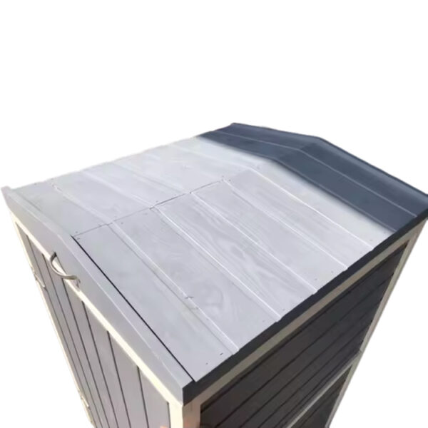 Wooden Outdoor Wheelie Bin Storage Chest with Lid
