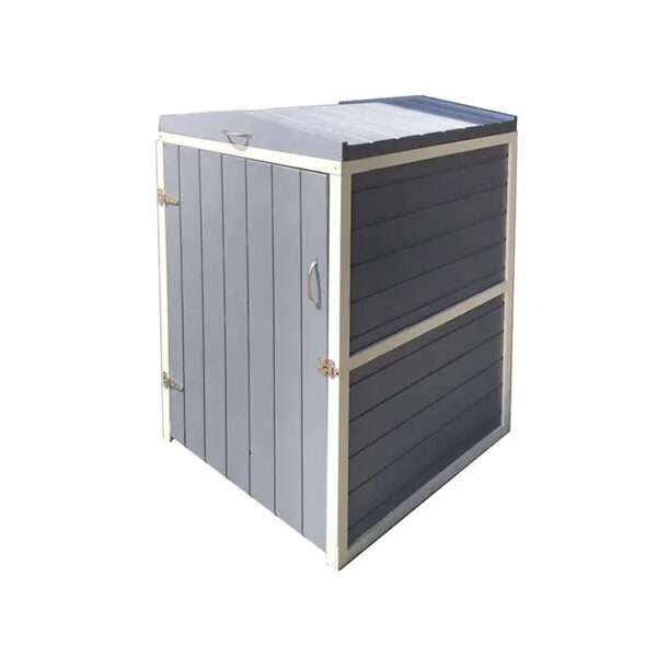 Wooden Outdoor Wheelie Bin Storage Chest with Lid