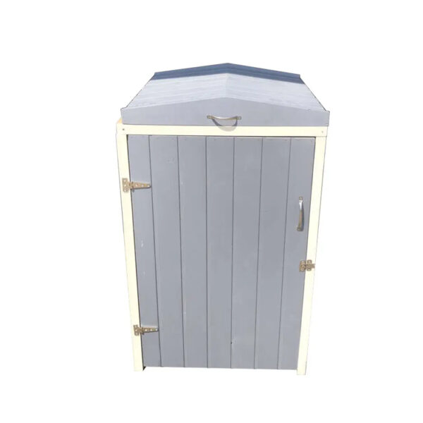Wooden Outdoor Wheelie Bin Storage Chest with Lid