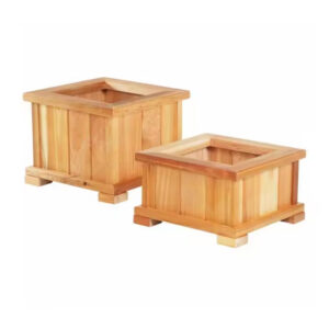 Wooden Raised Garden Planter Box with Drainage