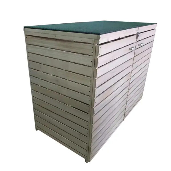 Wooden Rectangular Garden Storage Bin with Open Top