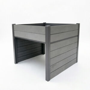 Wooden Robot Mower Garage with Integrated Planter Box