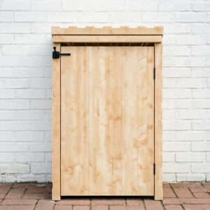 Wooden Single Wheelie Bin Store & Garden Storage Cabinet