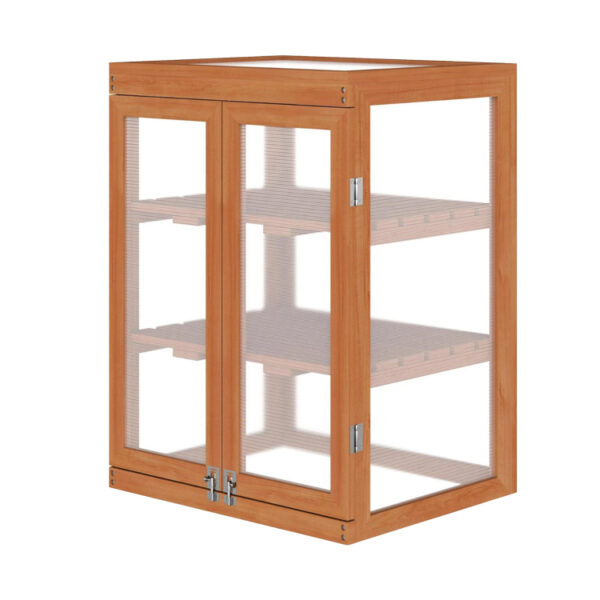 ​3-Tier Wooden Greenhouse with Adjustable Shelves​