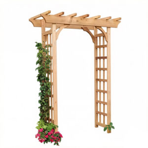 Garden Arch Trellis Solid Wood 183×91×205cm