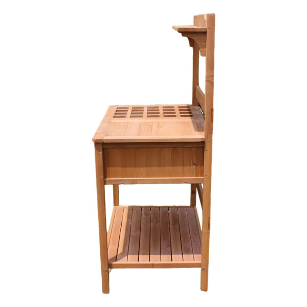 Recessed Storage Potting Bench
