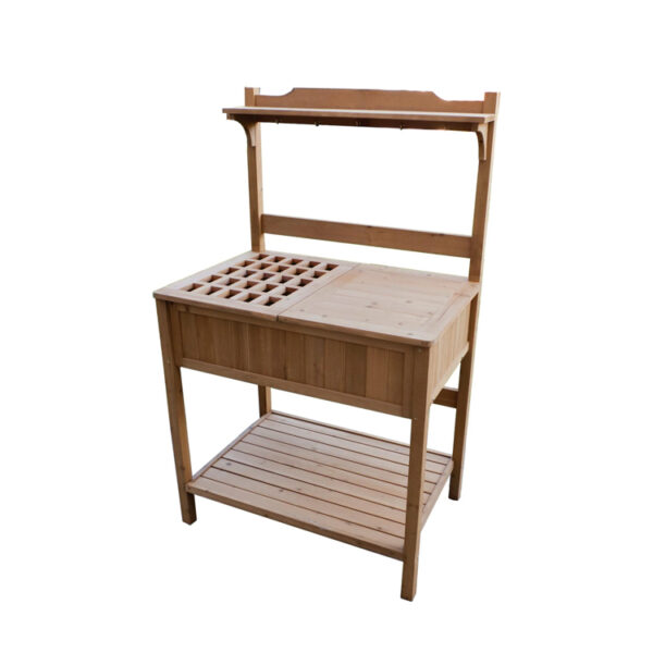 Recessed Storage Potting Bench
