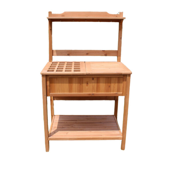 Recessed Storage Potting Bench