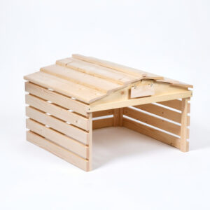Robot Lawn Mower Garage Pine Wood 75×80×54cm