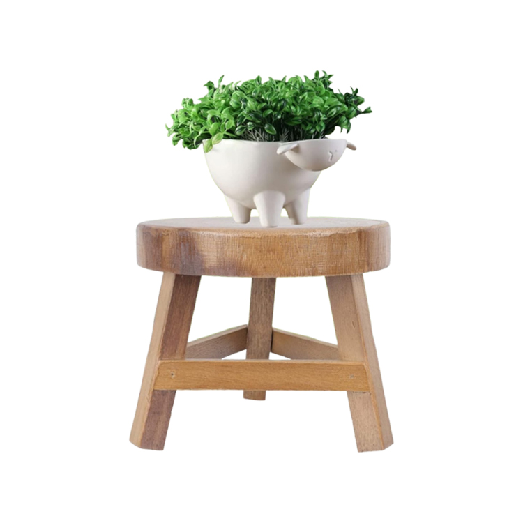 Solid Wood Plant Display Stool​​