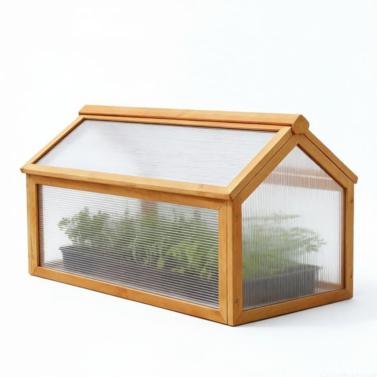 Wooden Cold Frame Greenhouse with Adjustable Ventilation Lid - Image 3