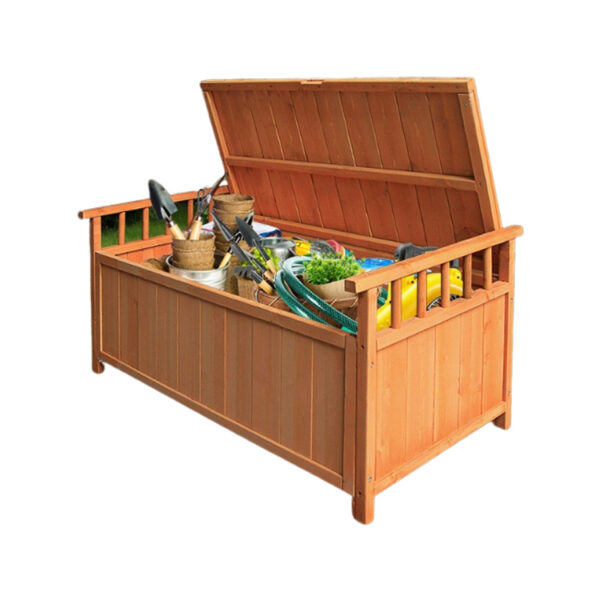 Wooden Outdoor Storage Bench Box