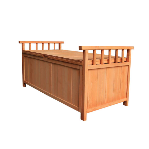 Wooden Outdoor Storage Bench Box