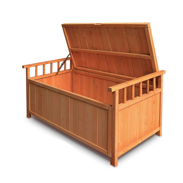Wooden Outdoor Storage Bench Box