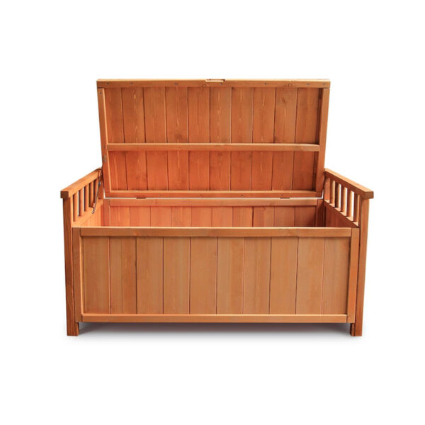 Wooden Outdoor Storage Bench Box