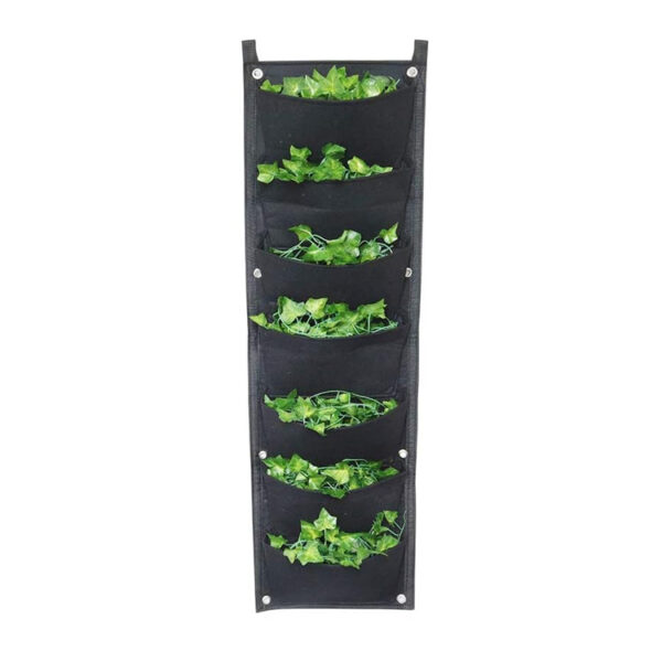 ​​7-Pocket Hanging Planter for Vertical Gardens​​
