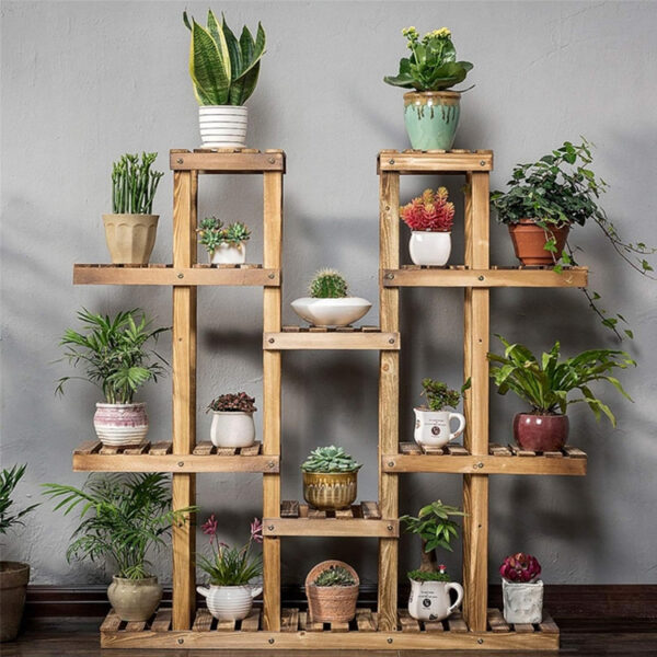 ​​9-Tier Bamboo Storage Shelf​​