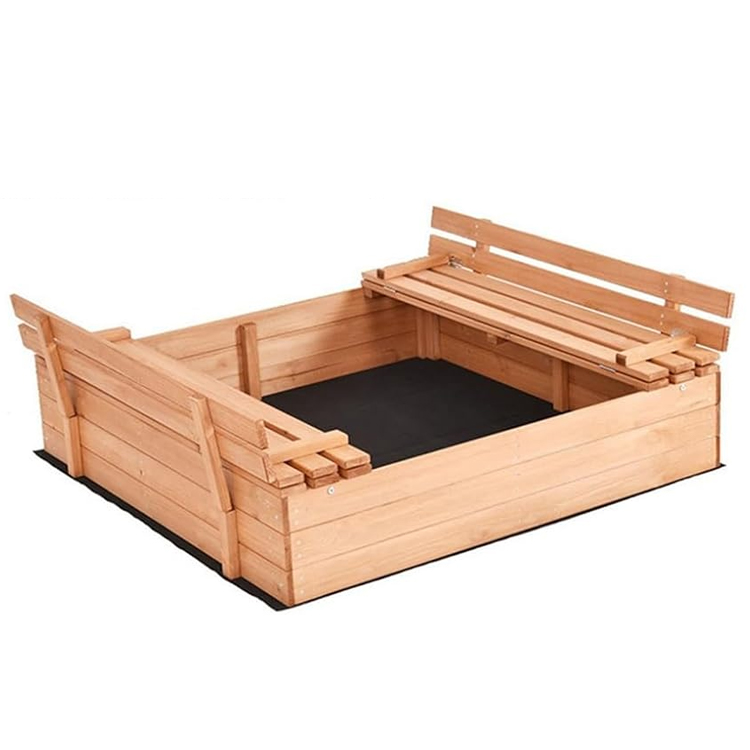 ​​Convertible Canopy Sandbox with Bench Seats​​