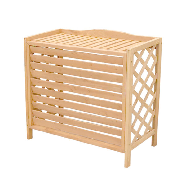 ​​Retro Wooden Multifunctional Plant Stand and AC Cover​​