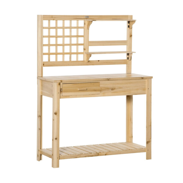 ​​Wooden Potting Bench for Outdoor Garden​​