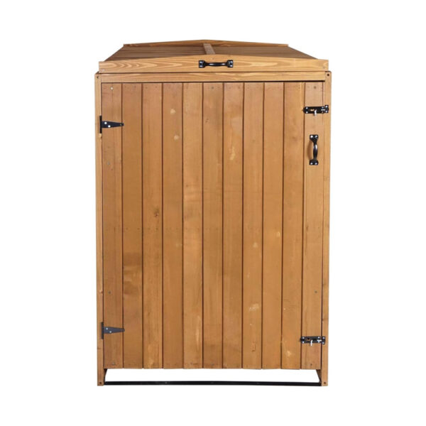 Expandable Wooden Trash Can Storage Cabinet​
