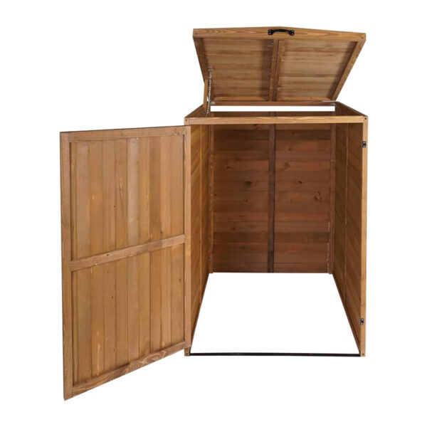 Expandable Wooden Trash Can Storage Cabinet​