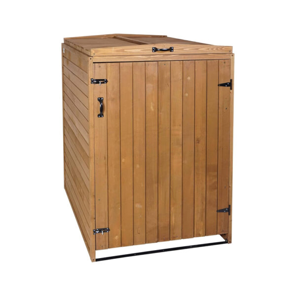 Expandable Wooden Trash Can Storage Cabinet​