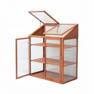 Fir Wooden Mini Greenhouse 120×69×51cm