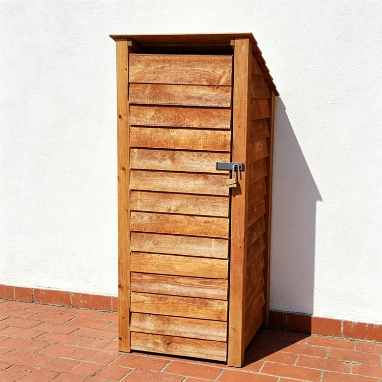 Garden Storage Shed Fir Wood 79×81×180cm