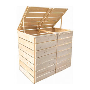 Pine ​Wood Bin Shelter