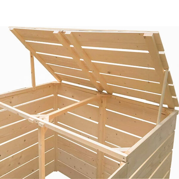 Pine ​Wood Bin Shelter