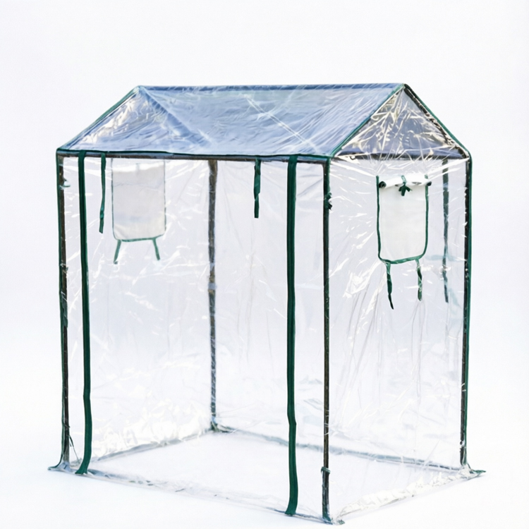 Portable Walk-In Garden Greenhouse with Roll-Up Zipper Door - Image 2