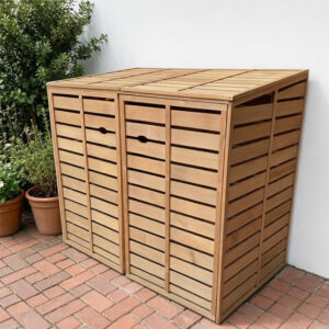 Wood Trash Can Enclosure 1440x850x1300mm