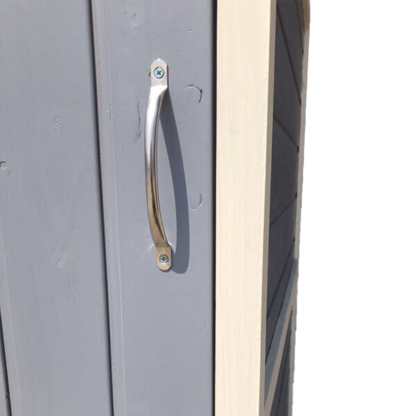 Wooden Outdoor Mobile Trash Bin with Lid