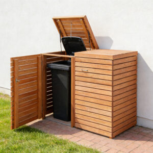 ​​Modular Trash Enclosure Wood for 240L Bins​​