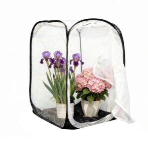 Cage à Papillons PVC avec Fenêtre d'Observation 40×40×60cm