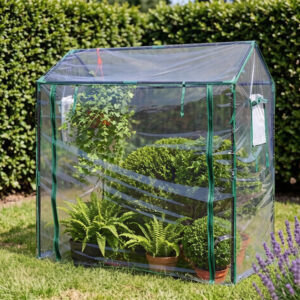 Serre tunnel pliable en PVC 87×45×130cm